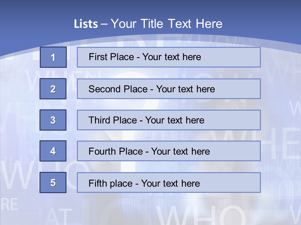 Question Mark Structure People PowerPoint Template