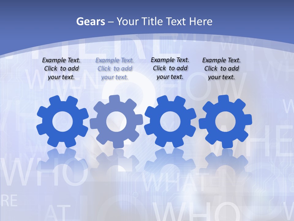 Question Mark Structure People PowerPoint Template