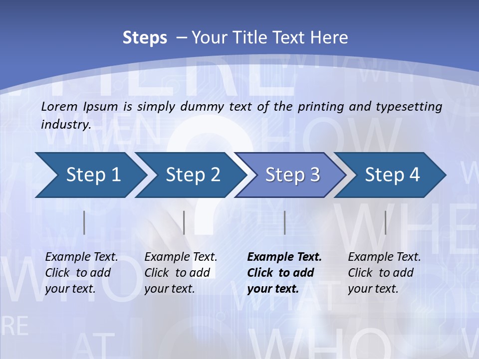 Question Mark Structure People PowerPoint Template