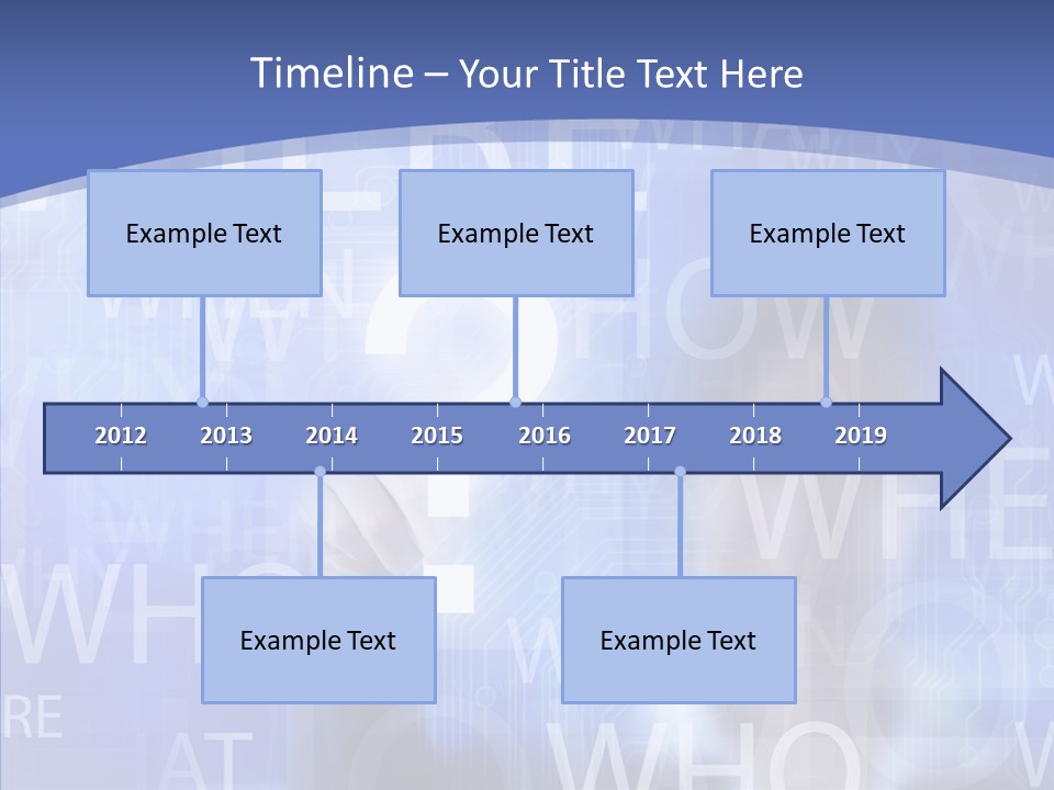 Question Mark Structure People PowerPoint Template