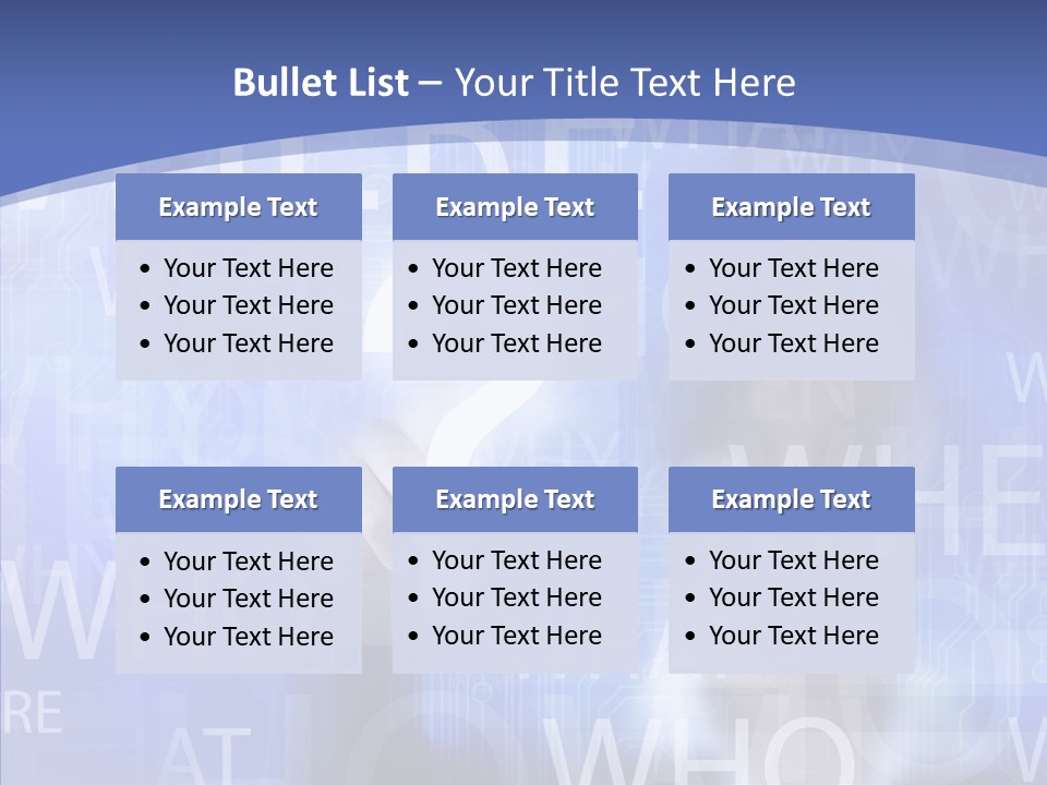 Question Mark Structure People PowerPoint Template
