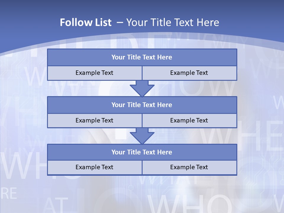 Question Mark Structure People PowerPoint Template