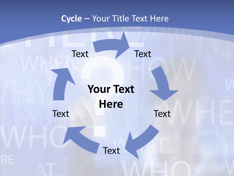 Question Mark Structure People PowerPoint Template