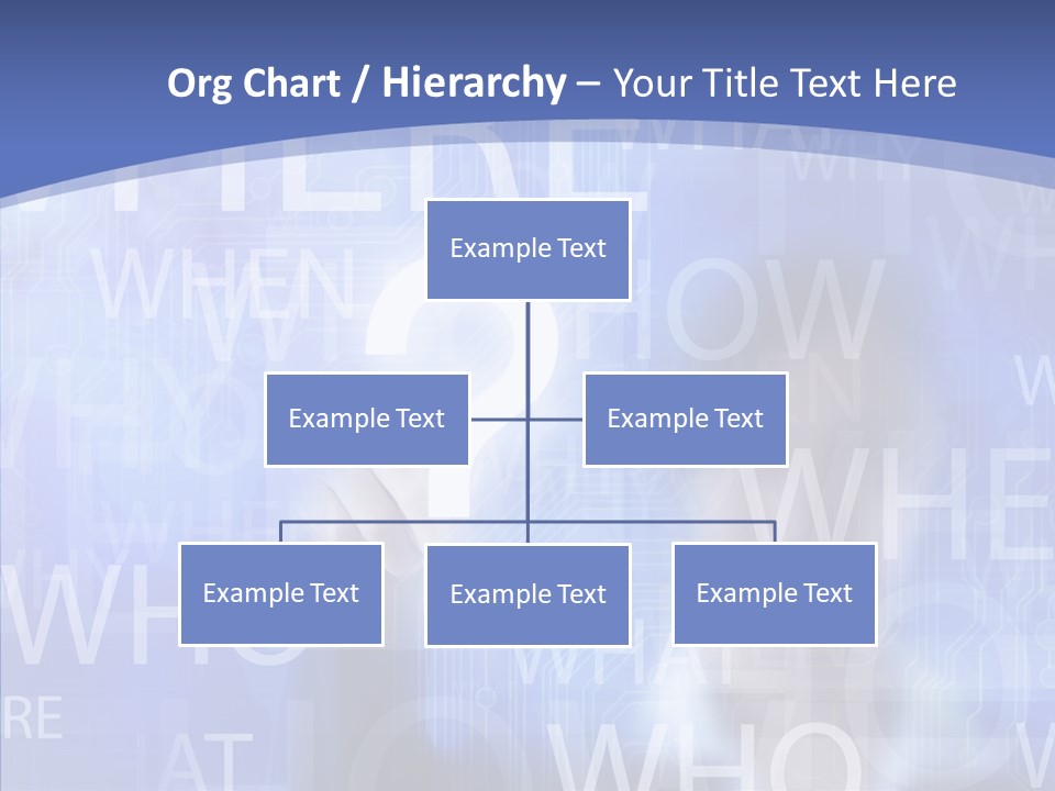 Question Mark Structure People PowerPoint Template