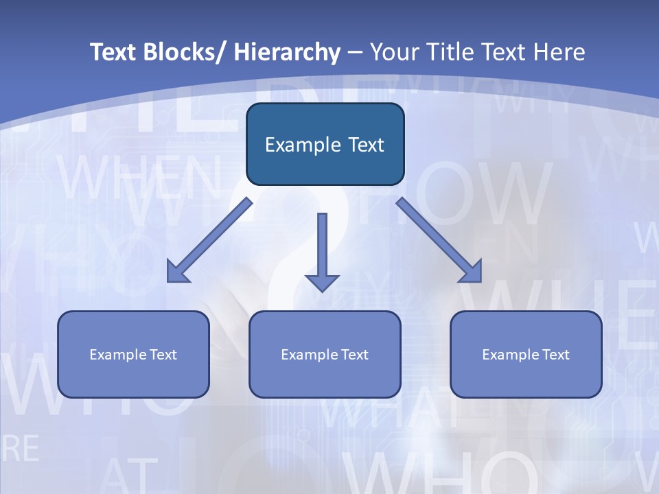 Question Mark Structure People PowerPoint Template