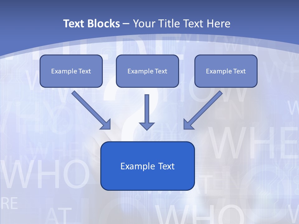 Question Mark Structure People PowerPoint Template