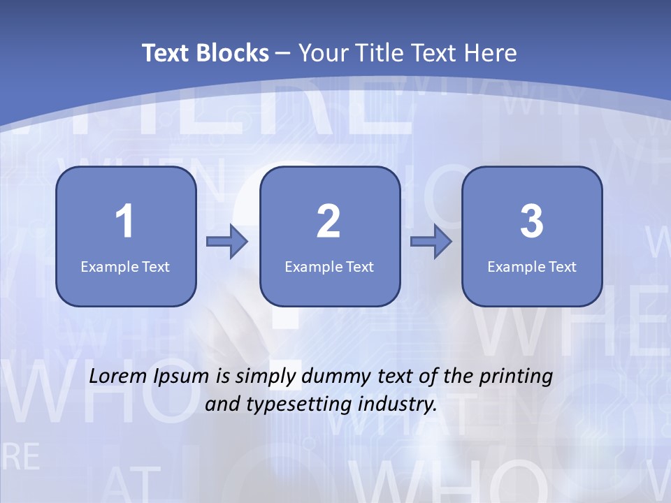 Question Mark Structure People PowerPoint Template