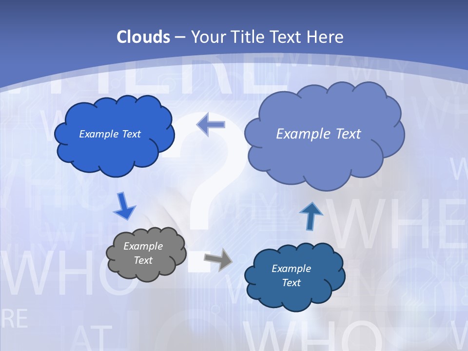 Question Mark Structure People PowerPoint Template