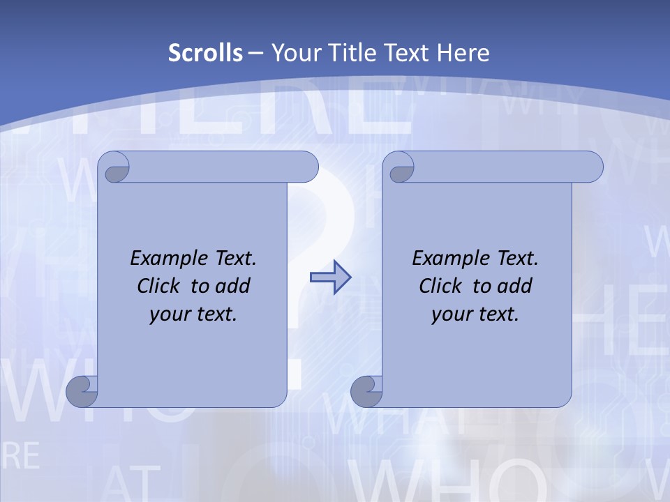 Question Mark Structure People PowerPoint Template