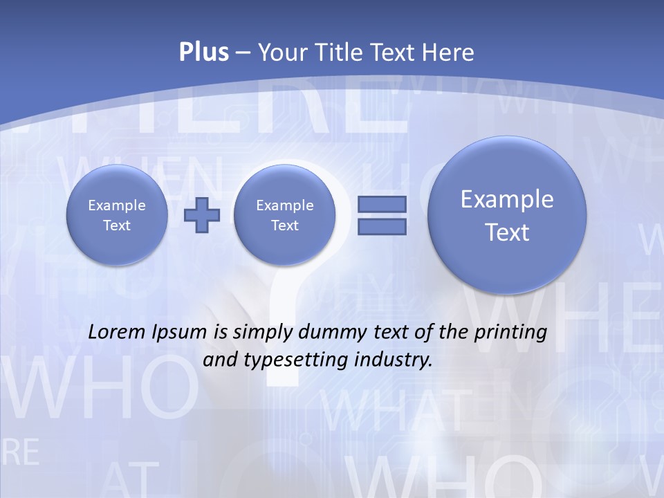 Question Mark Structure People PowerPoint Template