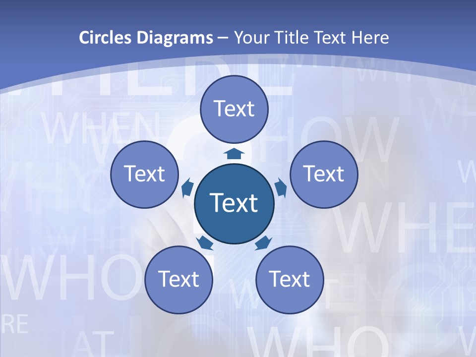 Question Mark Structure People PowerPoint Template