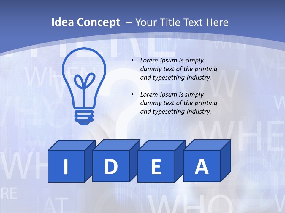 Question Mark Structure People PowerPoint Template