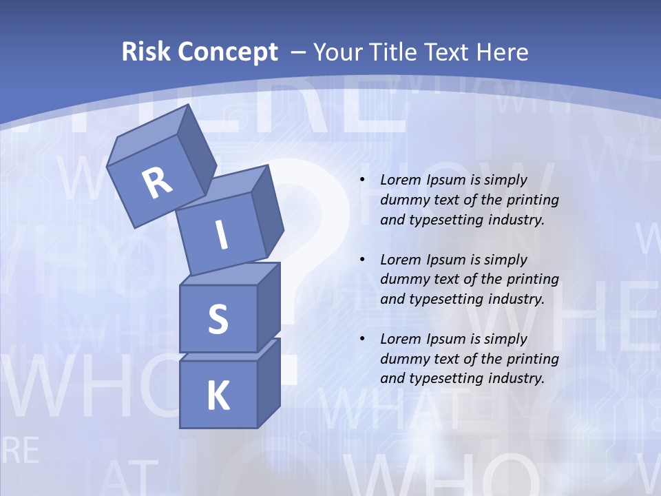 Question Mark Structure People PowerPoint Template