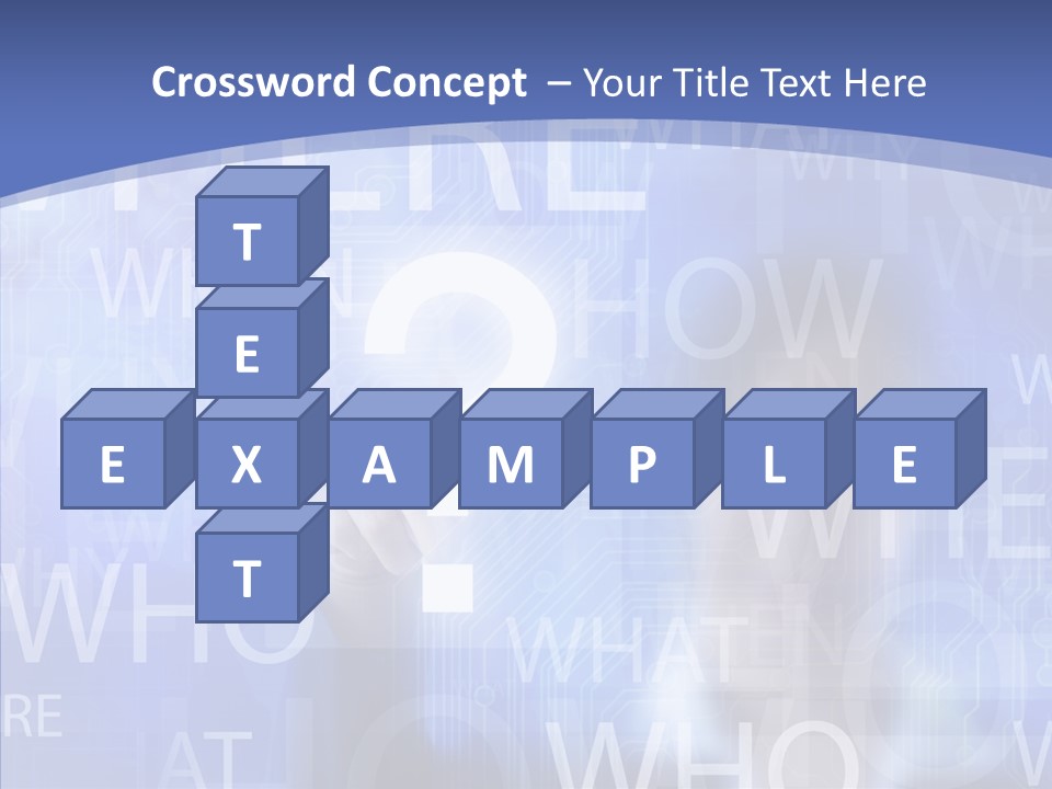 Question Mark Structure People PowerPoint Template