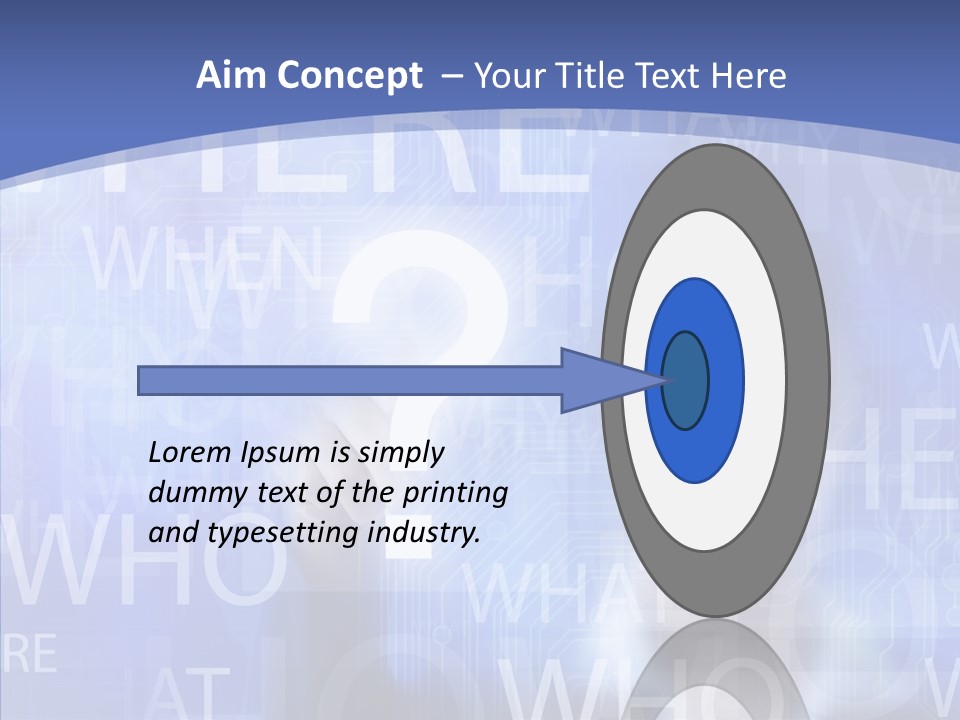Question Mark Structure People PowerPoint Template