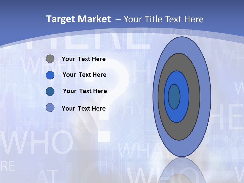 Question Mark Structure People PowerPoint Template