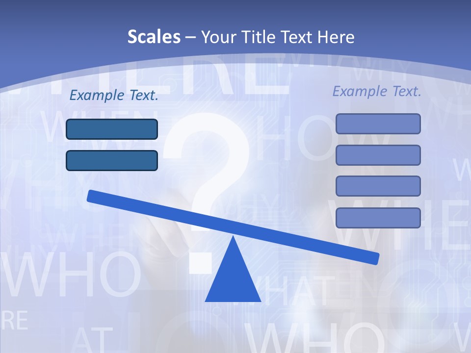 Question Mark Structure People PowerPoint Template