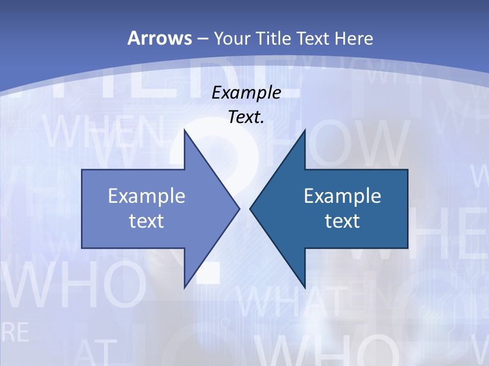 Question Mark Structure People PowerPoint Template