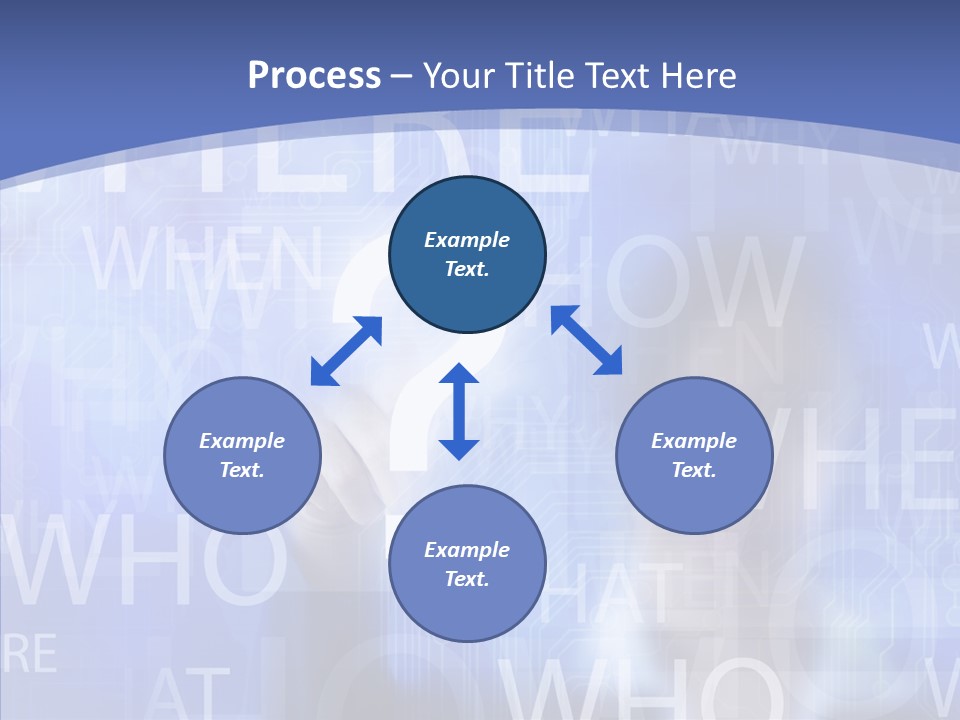 Question Mark Structure People PowerPoint Template