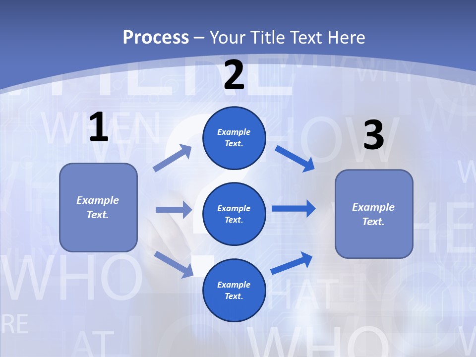 Question Mark Structure People PowerPoint Template