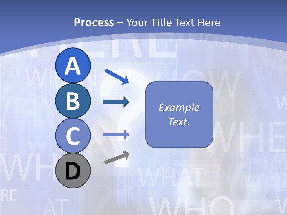 Question Mark Structure People PowerPoint Template