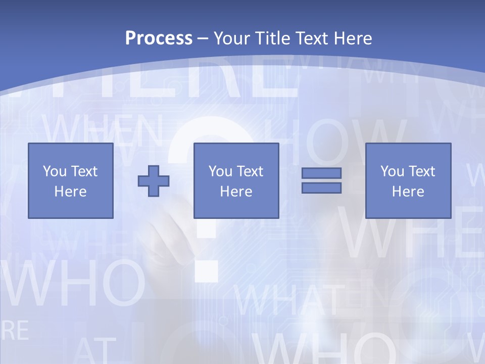 Question Mark Structure People PowerPoint Template