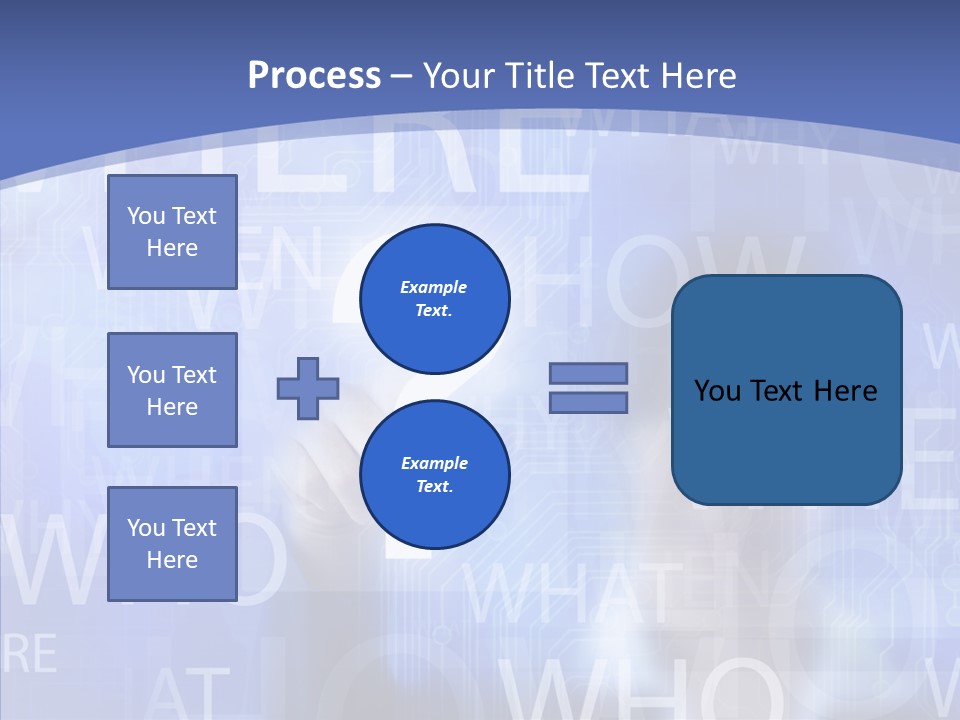 Question Mark Structure People PowerPoint Template