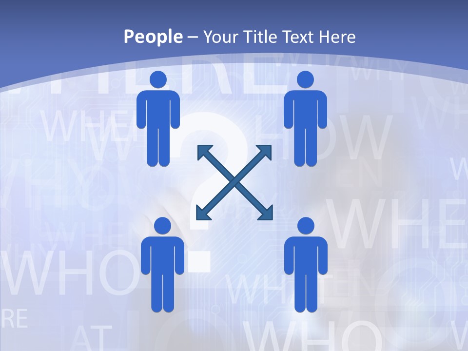 Question Mark Structure People PowerPoint Template
