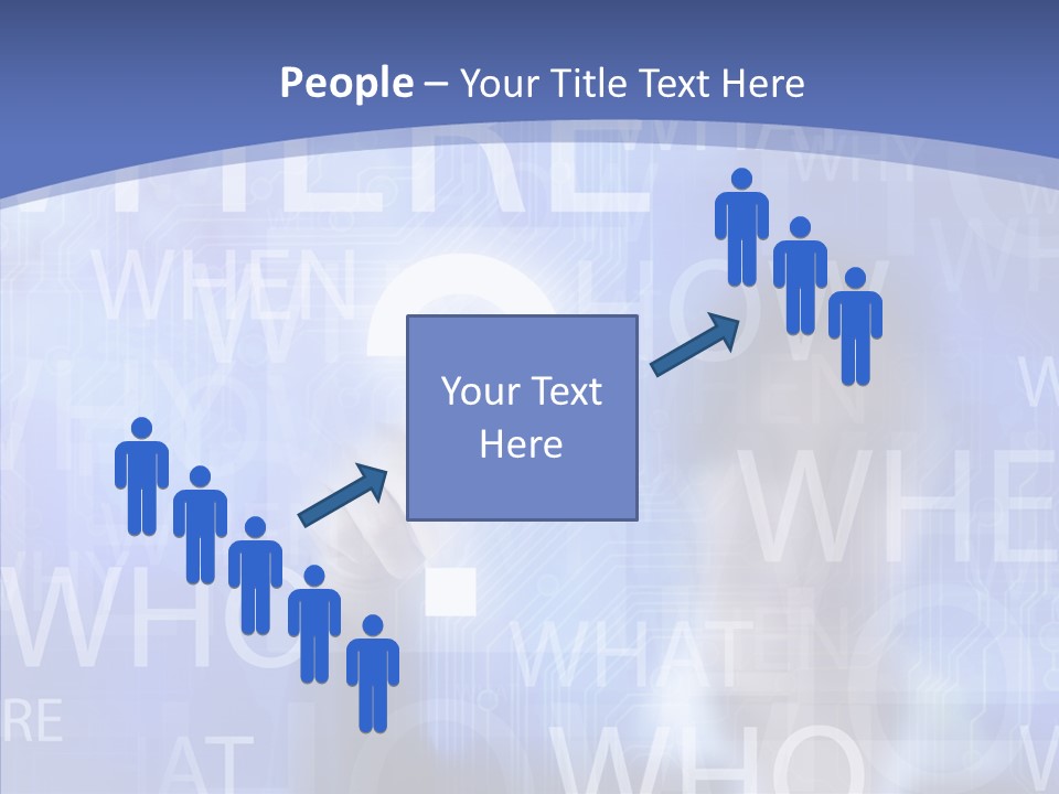 Question Mark Structure People PowerPoint Template