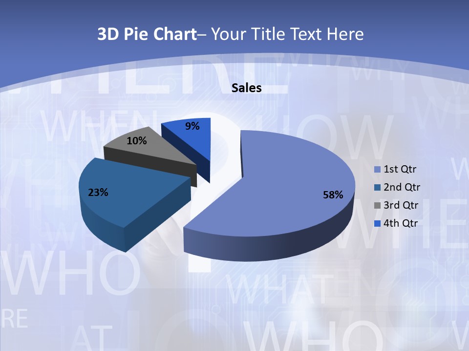 Question Mark Structure People PowerPoint Template