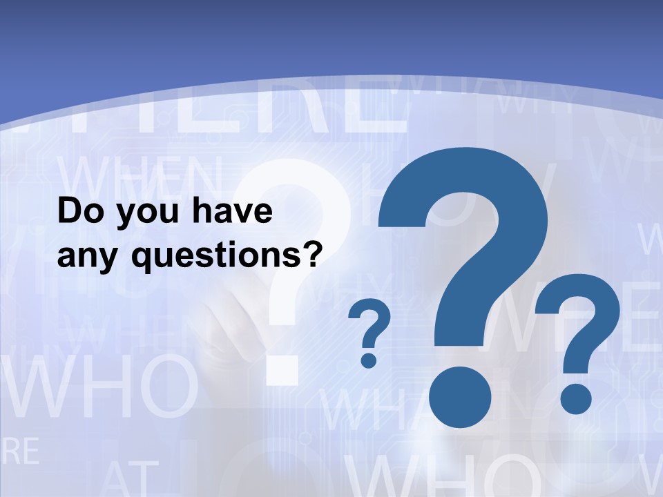 Question Mark Structure People PowerPoint Template