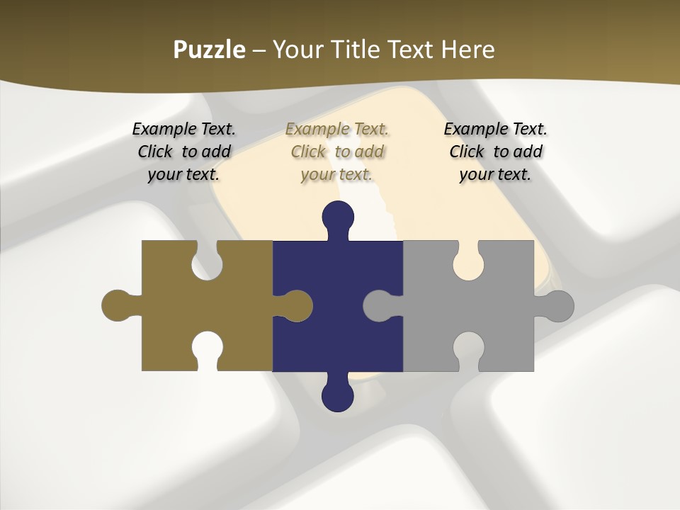 A Computer Keyboard With A Yellow Button On It PowerPoint Template