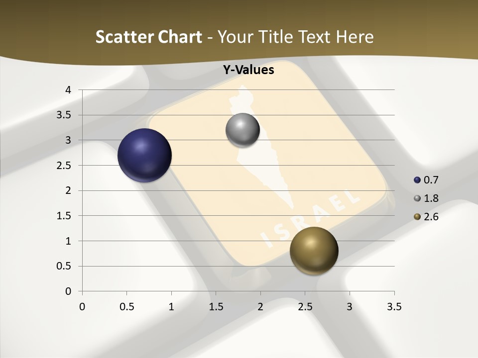 A Computer Keyboard With A Yellow Button On It PowerPoint Template
