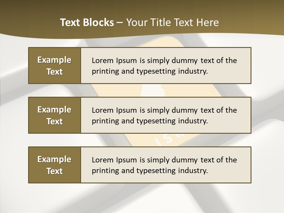 A Computer Keyboard With A Yellow Button On It PowerPoint Template