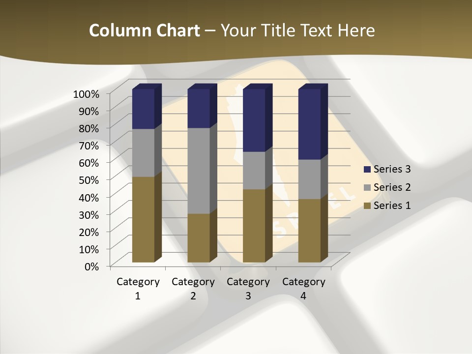 A Computer Keyboard With A Yellow Button On It PowerPoint Template