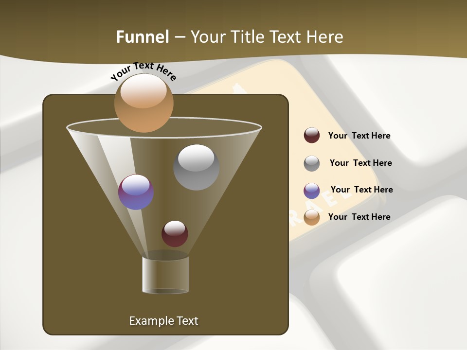 A Computer Keyboard With A Yellow Button On It PowerPoint Template
