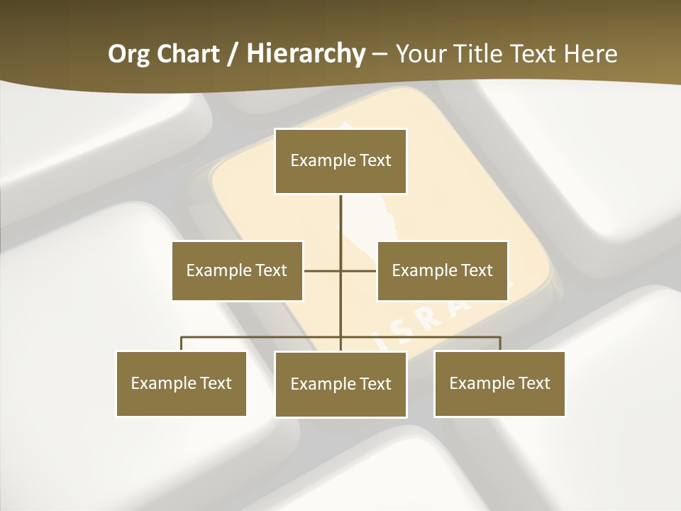 A Computer Keyboard With A Yellow Button On It PowerPoint Template