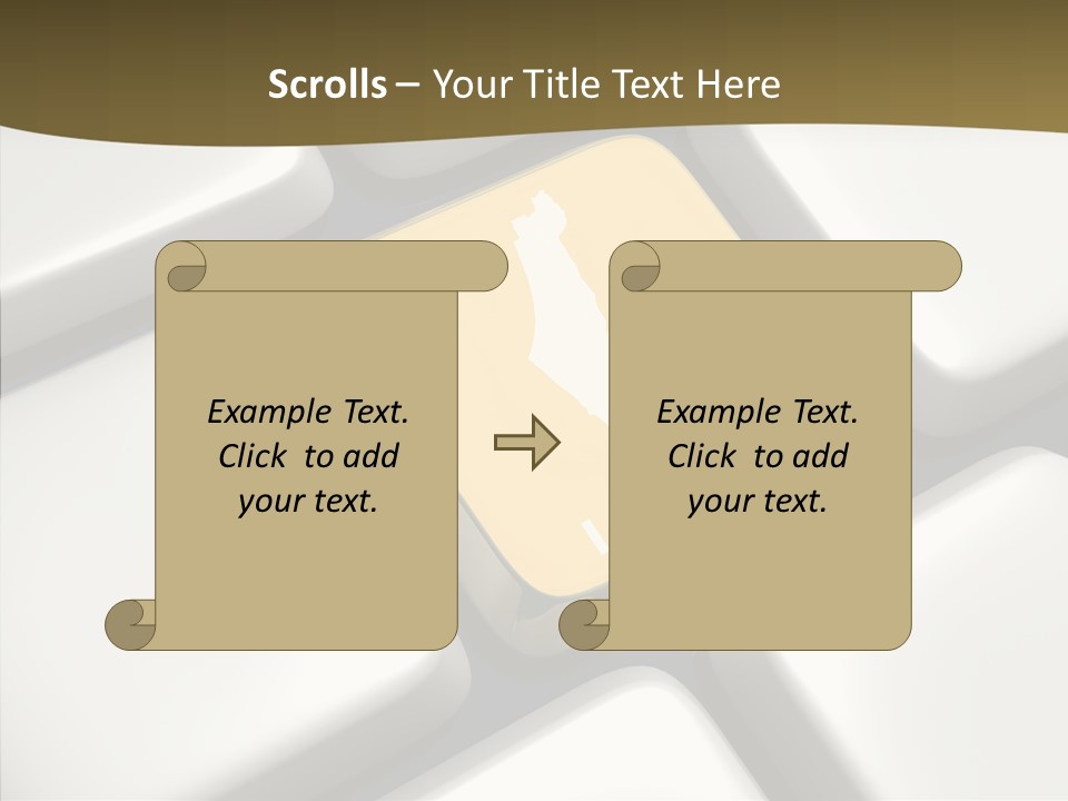 A Computer Keyboard With A Yellow Button On It PowerPoint Template