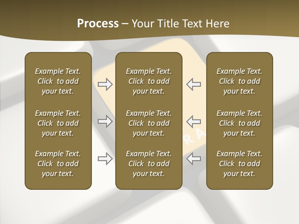 A Computer Keyboard With A Yellow Button On It PowerPoint Template