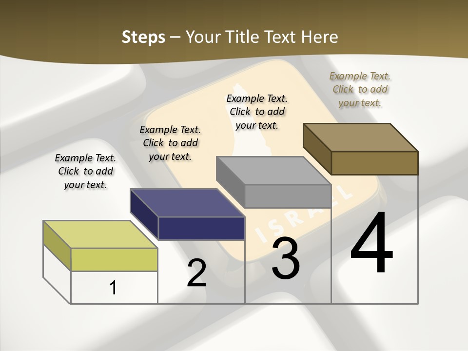 A Computer Keyboard With A Yellow Button On It PowerPoint Template