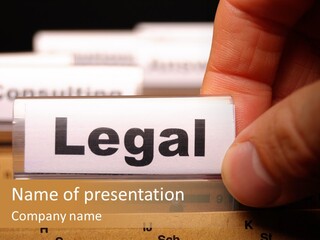 Sue Lawyer Index PowerPoint Template