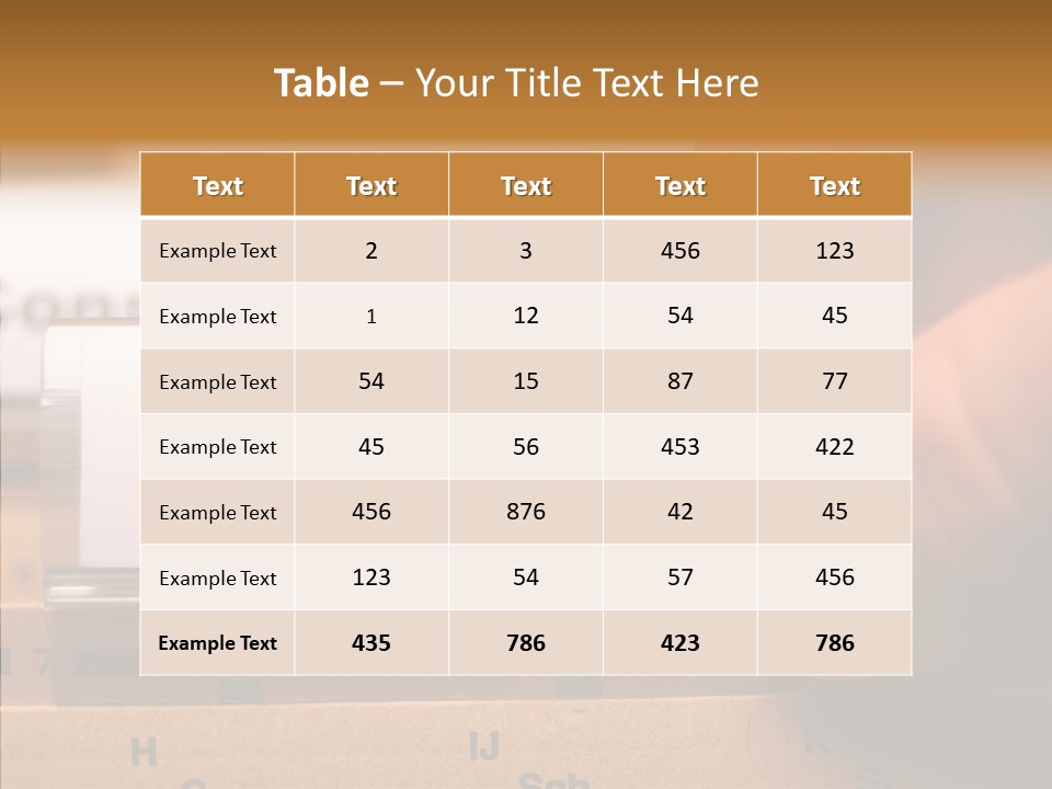 Sue Lawyer Index PowerPoint Template
