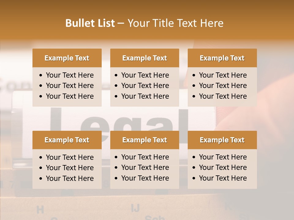 Sue Lawyer Index PowerPoint Template