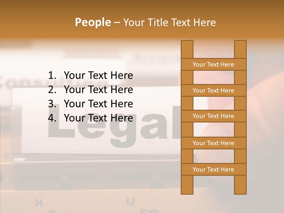 Sue Lawyer Index PowerPoint Template