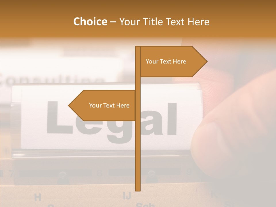 Sue Lawyer Index PowerPoint Template