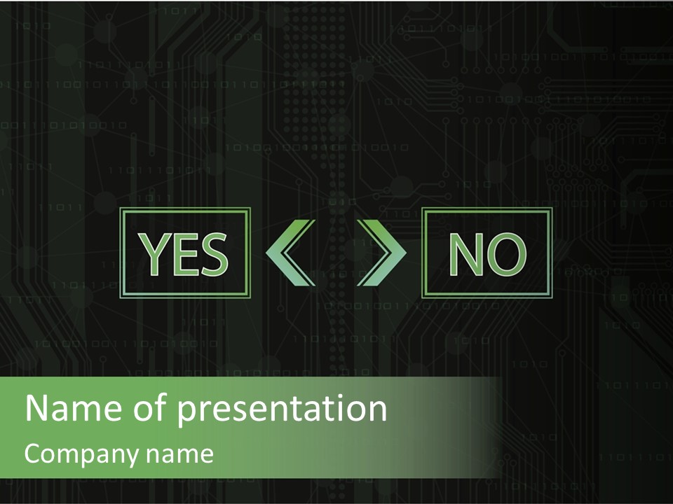 Creative Option Binary PowerPoint Template