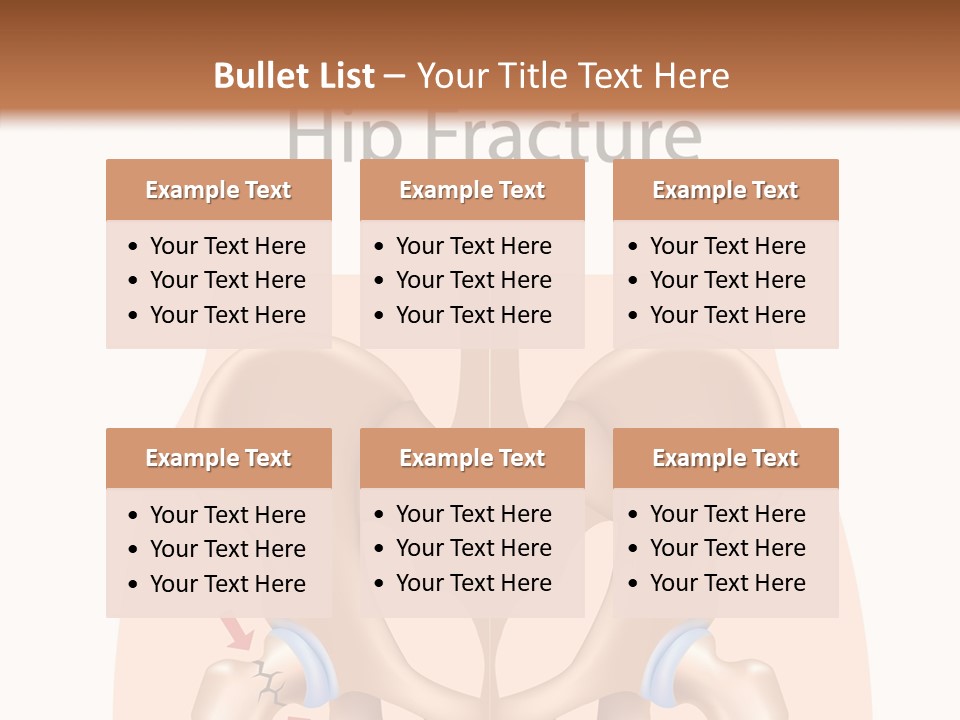 Injured Hip Illustration PowerPoint Template