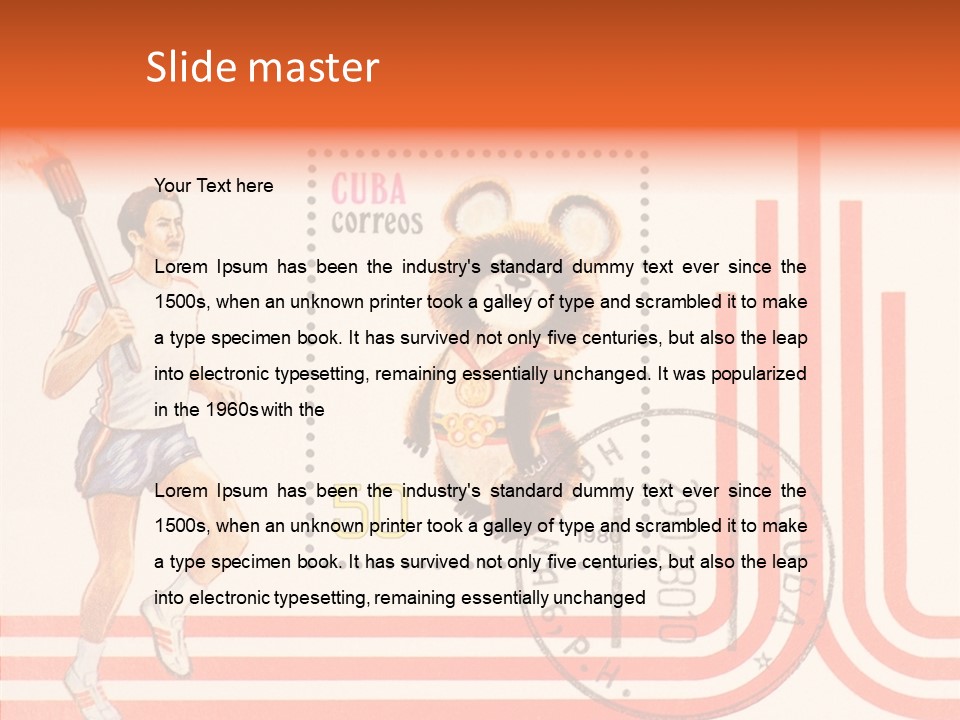 Moscow Mail Russia PowerPoint Template