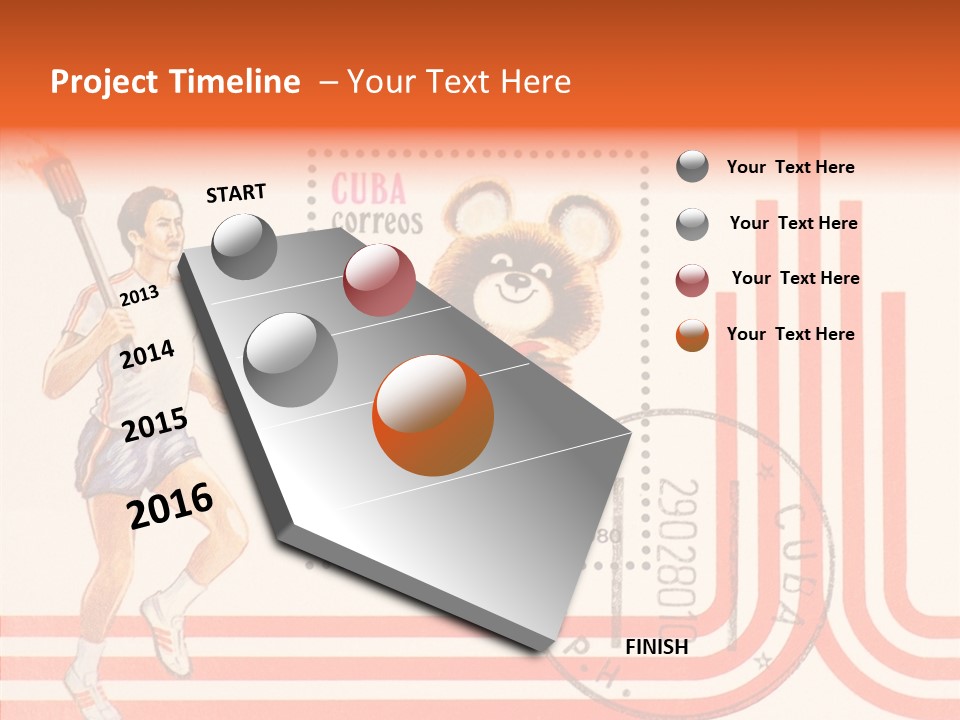 Moscow Mail Russia PowerPoint Template