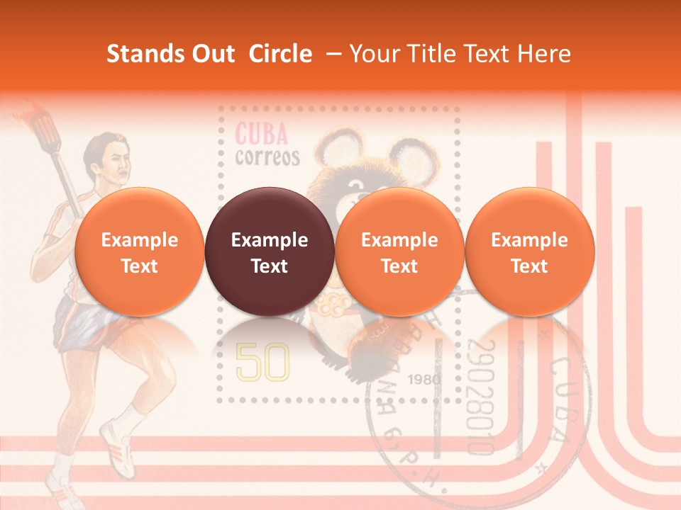 Moscow Mail Russia PowerPoint Template